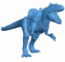 Allosaurus B010210 file Obj or Stl free download 3D Model for CNC and 3d printer