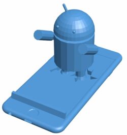 Android stand B010205 file Obj or Stl free download 3D Model for CNC and 3d printer