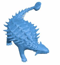 Ankylosaurus B010142 file Obj or Stl free download 3D Model for CNC and 3d printer