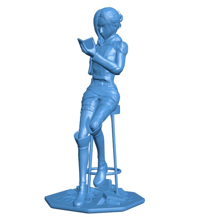 Annie leonhardt B010162 file Obj or Stl free download 3D Model for CNC and 3d printer