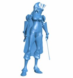 Ashe – League of Legends B009951 file Obj or Stl free download 3D Model for CNC and 3d printer