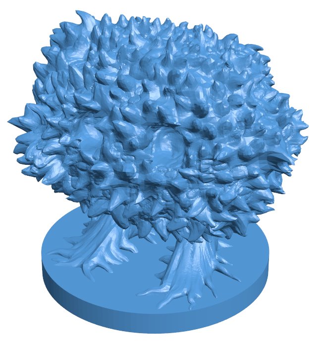 Awakend Shrub B010072 file Obj or Stl free download 3D Model for CNC and 3d printer