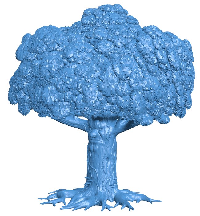 Awakened Tree B010141 file Obj or Stl free download 3D Model for CNC and 3d printer