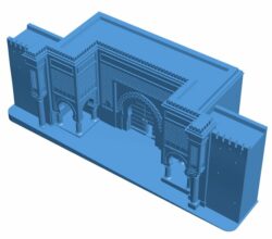 Bab El-Mansour – Meknès, Morocco B010085 file Obj or Stl free download 3D Model for CNC and 3d printer