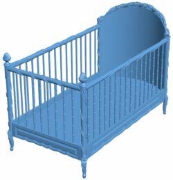 Baby crib T0006582 download free stl files 3d model for CNC wood carving