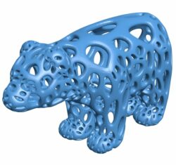 Bear B010219 file Obj or Stl free download 3D Model for CNC and 3d printer