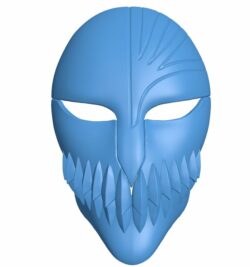 Bleach Mask B010216 file Obj or Stl free download 3D Model for CNC and 3d printer
