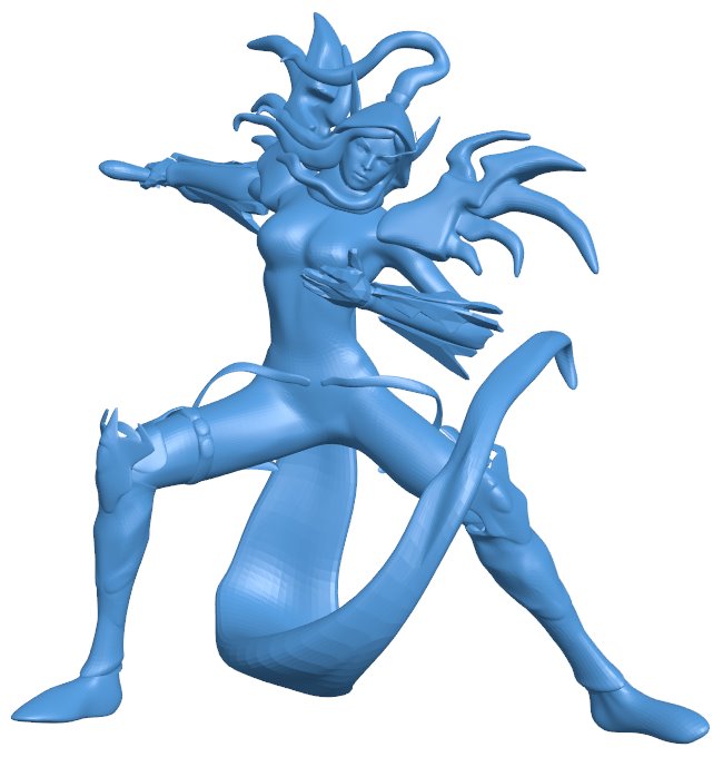 Blood elf B010181 file Obj or Stl free download 3D Model for CNC and 3d printer