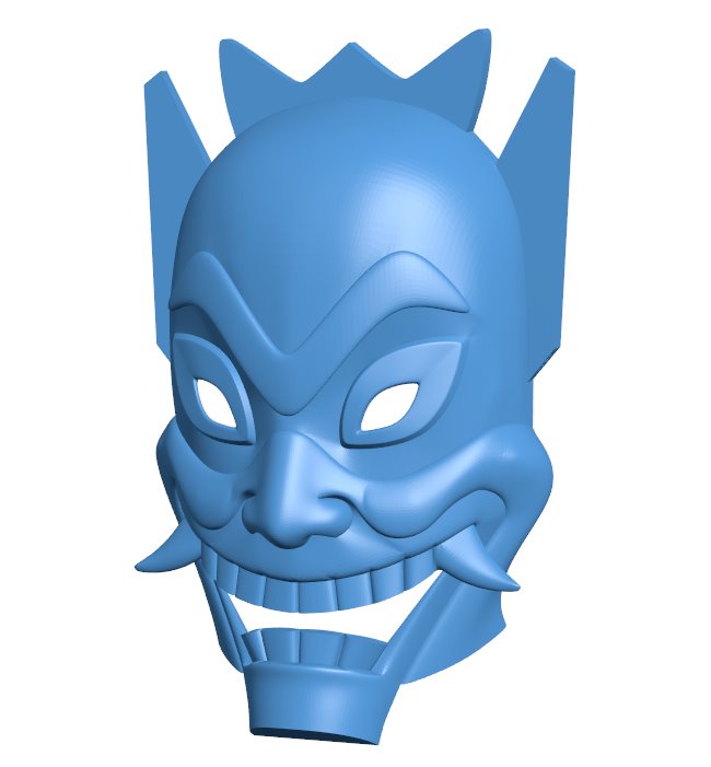 Blue Spirit B010226 file Obj or Stl free download 3D Model for CNC and 3d printer