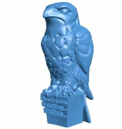 Blue falcon B010182 file Obj or Stl free download 3D Model for CNC and 3d printer