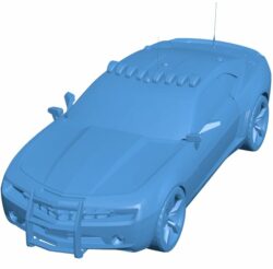 Camaro Car B010209 file Obj or Stl free download 3D Model for CNC and 3d printer