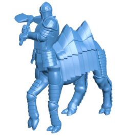 Cameltaur Fighter B010074 file Obj or Stl free download 3D Model for CNC and 3d printer