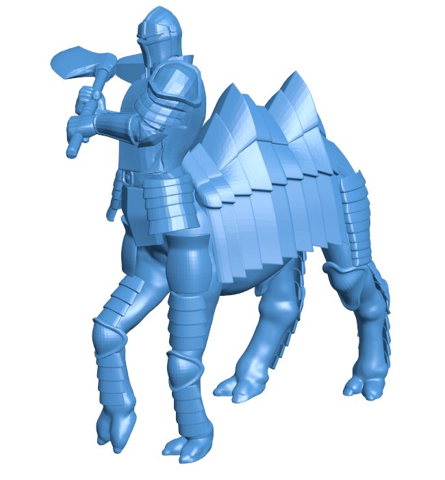 Cameltaur Fighter B010074 file Obj or Stl free download 3D Model for CNC and 3d printer