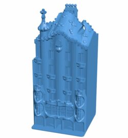 Casa Batlló – Barcelona , Spain B010088 file Obj or Stl free download 3D Model for CNC and 3d printer