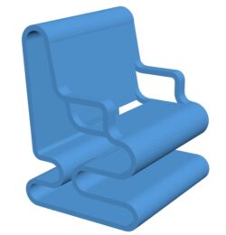 Chair – smartphone stand B010018 file Obj or Stl free download 3D Model for CNC and 3d printer