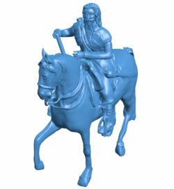 Charles I Equestrian at Trafalgar Square, London – scan B009948 file Obj or Stl free download 3D Model for CNC and 3d printer