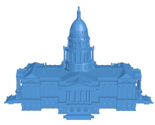 Colorado State Capitol - Denver , CO USA B010058 file Obj or Stl free download 3D Model for CNC and 3d printer