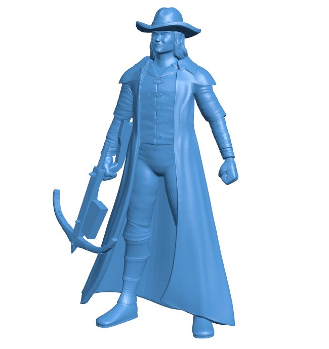 Crossbow Ranger B010048 file Obj or Stl free download 3D Model for CNC and 3d printer