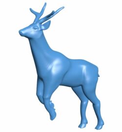 Deer B010227 file Obj or Stl free download 3D Model for CNC and 3d printer