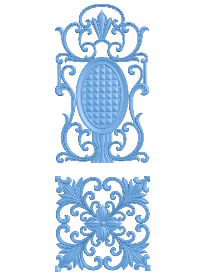 Door frame pattern T0006747 download free stl files 3d model for CNC wood carving