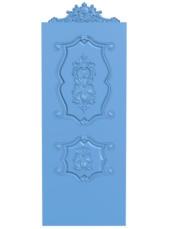 Door pattern T0007104 download free stl files 3d model for CNC wood carving