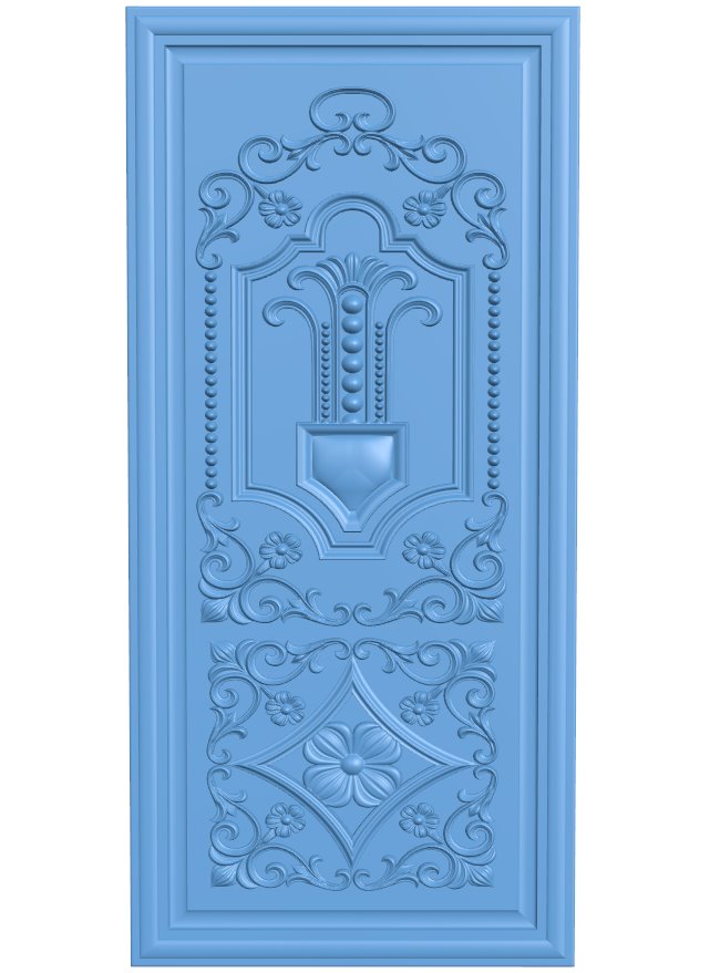 Door pattern T0007106 download free stl files 3d model for CNC wood carving