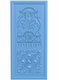 Door pattern T0007107 download free stl files 3d model for CNC wood carving
