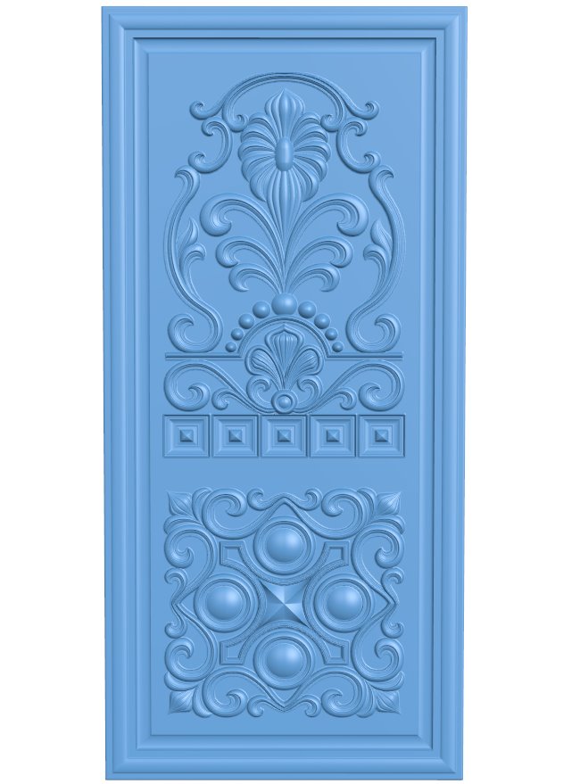 Door pattern T0007107 download free stl files 3d model for CNC wood carving