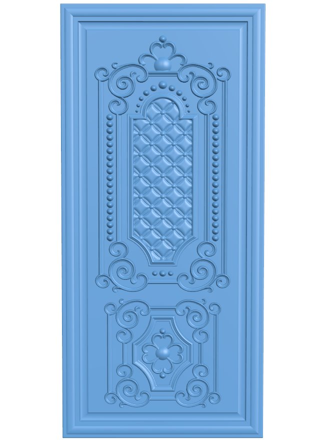 Door pattern T0007108 download free stl files 3d model for CNC wood carving