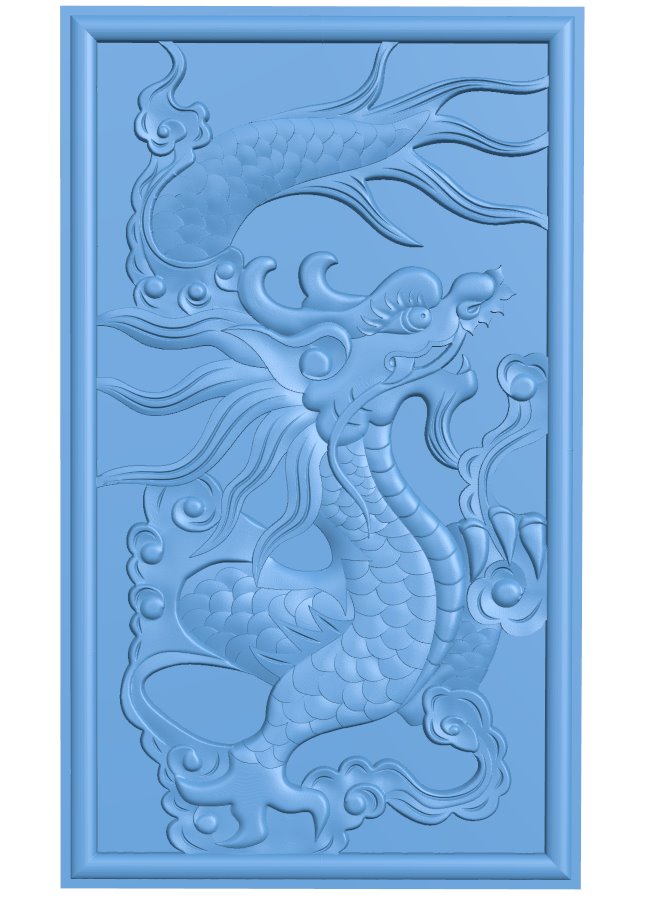 Dragon T0006793 download free stl files 3d model for CNC wood carving