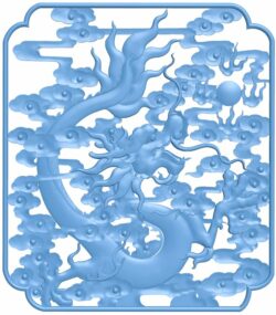 Dragon T0007031 download free stl files 3d model for CNC wood carving