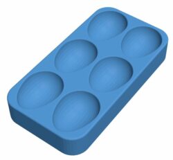 Egg tray B010185 file Obj or Stl free download 3D Model for CNC and 3d printer