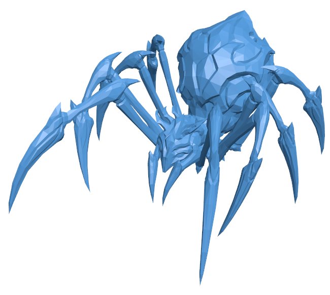 Elise spider - League of Legends B009953 file Obj or Stl free download 3D Model for CNC and 3d printer