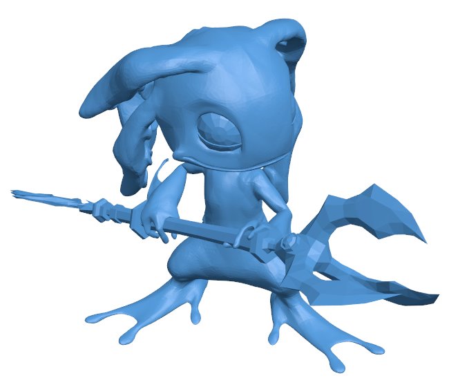 Fizz - League of Legends B009957 file Obj or Stl free download 3D Model for CNC and 3d printer