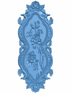 Flower painting T0006986 download free stl files 3d model for CNC wood carving