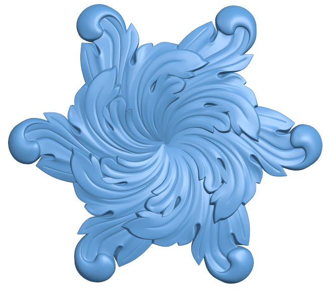 Flower pattern T0007152 download free stl files 3d model for CNC wood carving
