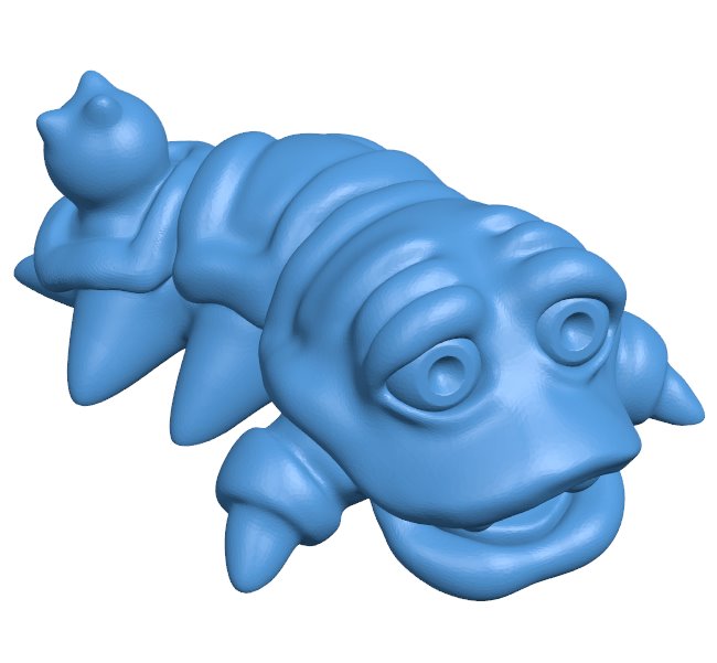 Funny monster B010186 file Obj or Stl free download 3D Model for CNC and 3d printer