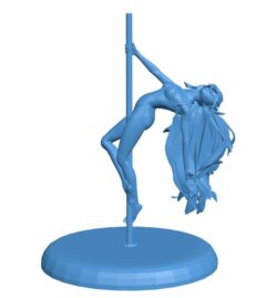 Girl dance B010063 file Obj or Stl free download 3D Model for CNC and 3d printer