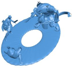 Hero of Guild Wars B010171 file Obj or Stl free download 3D Model for CNC and 3d printer