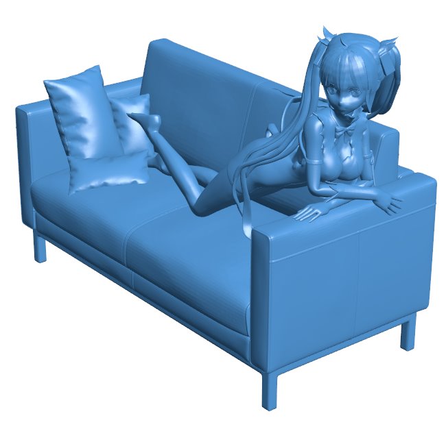 Hestia danmachi B010132 file Obj or Stl free download 3D Model for CNC and 3d printer