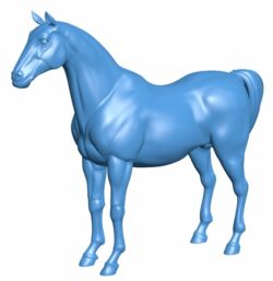 Horse B010231 file Obj or Stl free download 3D Model for CNC and 3d printer