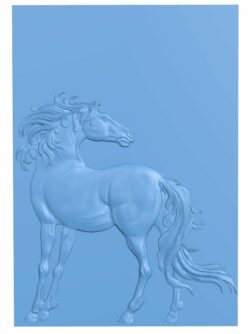 Horse T0006669 download free stl files 3d model for CNC wood carving