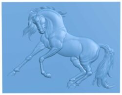 Horse T0006672 download free stl files 3d model for CNC wood carving