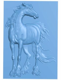 Horse T0006674 download free stl files 3d model for CNC wood carving