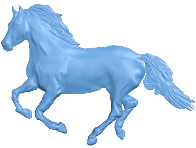 Horse T0006910 download free stl files 3d model for CNC wood carving