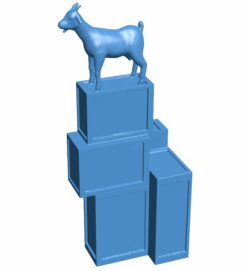 I Goat by Kenny Hunter, London – scan B009969 file Obj or Stl free download 3D Model for CNC and 3d printer