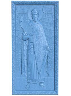 Icon of The Holy Nobleborn Prince Vyacheslav of the Czechs T0007116 download free stl files 3d model for CNC wood carving