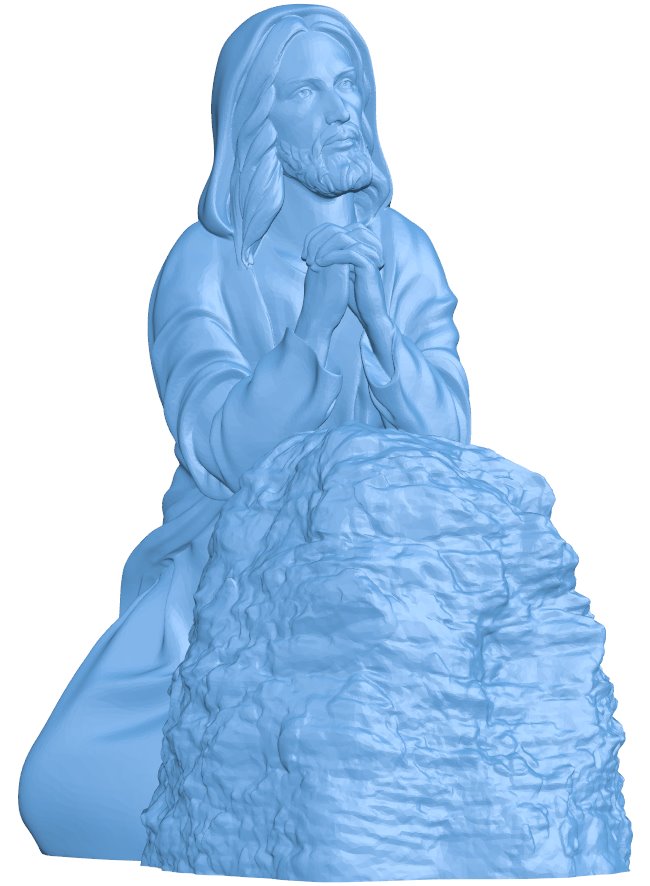 Jesus prayer T0007035 download free stl files 3d model for CNC wood carving