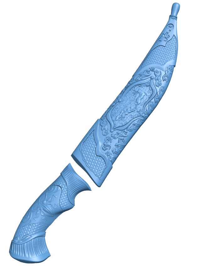 Knife pattern T0006835 download free stl files 3d model for CNC wood carving