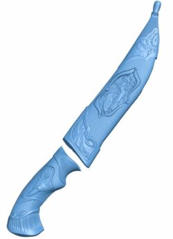 Knife pattern T0006836 download free stl files 3d model for CNC wood carving